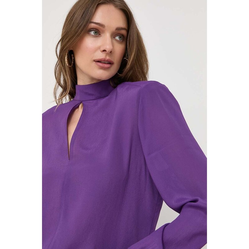 Ivy Oak bluza femei, culoarea violet, neted
