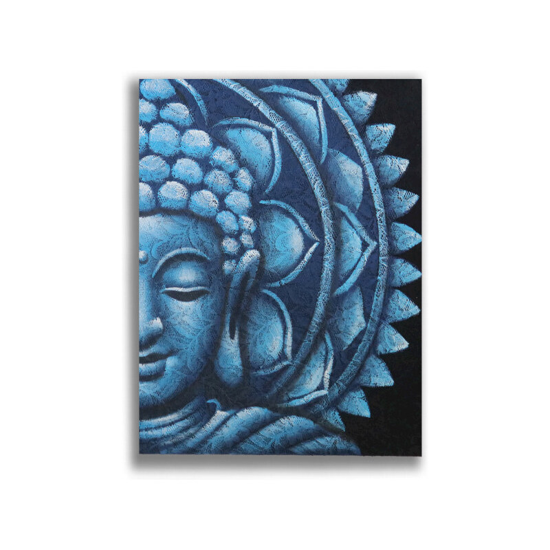 Magazincristale Tablou Mandala Buddha Albastru 60x80cm