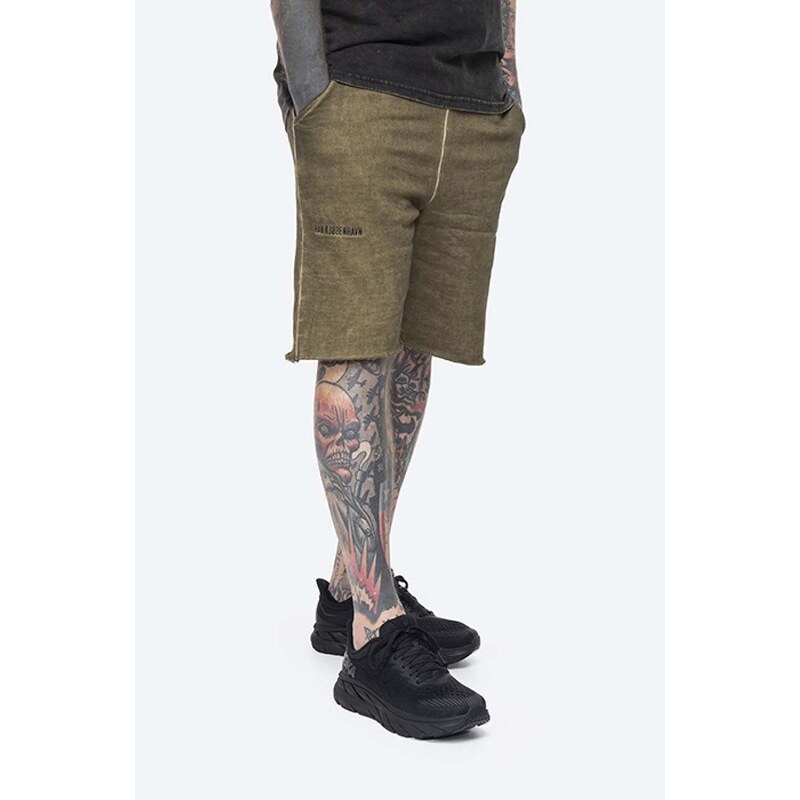 Han Kjøbenhavn pantaloni scurți din bumbac Sweat Shorts culoarea verde M.130412-GREEN