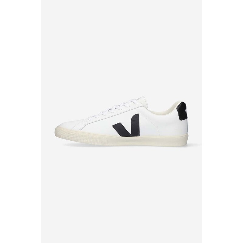 Veja sneakers din piele Leather Esplar Logo culoarea alb, EO020005 EO020005-WHITE