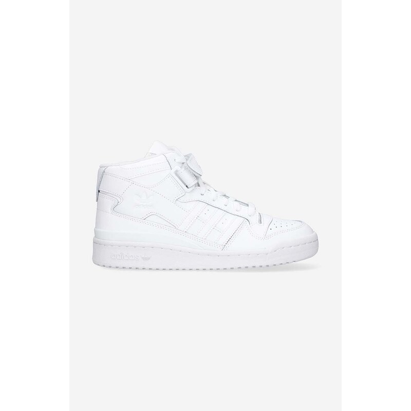 adidas Originals sneakers din piele Forum Mid W culoarea alb, FZ6473 FZ6473-white