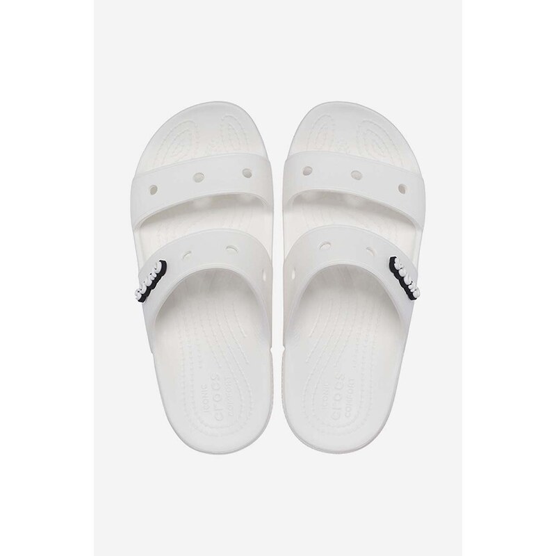 Crocs papuci Classic femei, culoarea alb 206761.WHITE-White