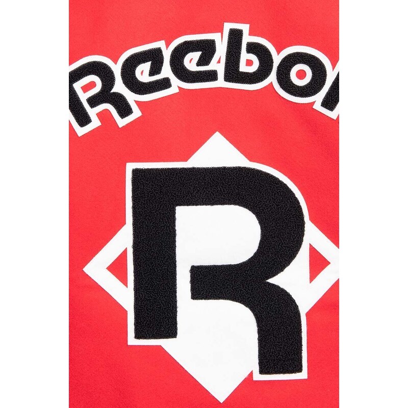 Reebok Classic jachetă bomber din amestec de lână Res V Jacket culoarea roșu HS5794-red