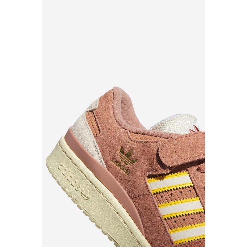 adidas Originals sneakers din piele întoarsă Forum 84 Low culoarea portocaliu FZ6293-pink