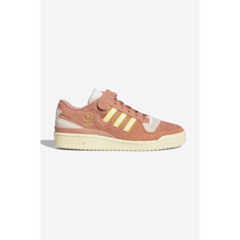adidas Originals sneakers din piele întoarsă Forum 84 Low culoarea portocaliu FZ6293-pink