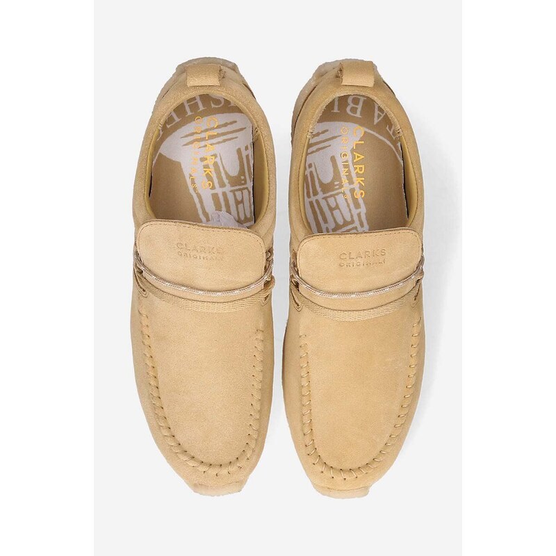 Clarks Originals pantofi de piele întoarsă x Ronnie Fieg Maycliffe culoarea bej, 26170245