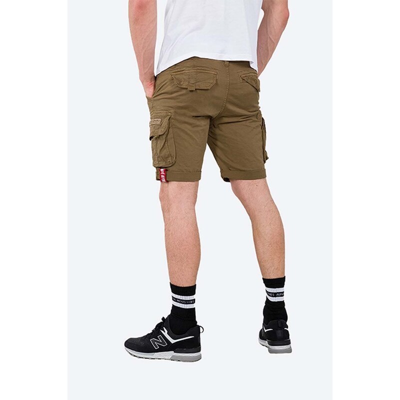 Alpha Industries pantaloni scurți bărbați, culoarea maro 176203.13-brown