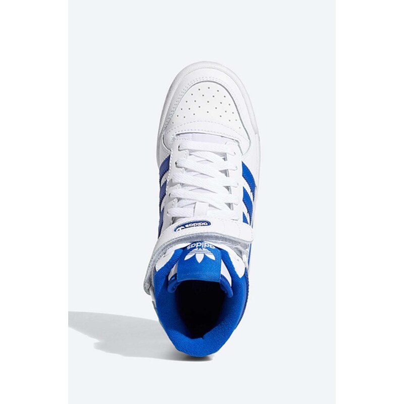 adidas Originals sneakers din piele Forum Mid J culoarea alb, FZ2085 FZ2085-white