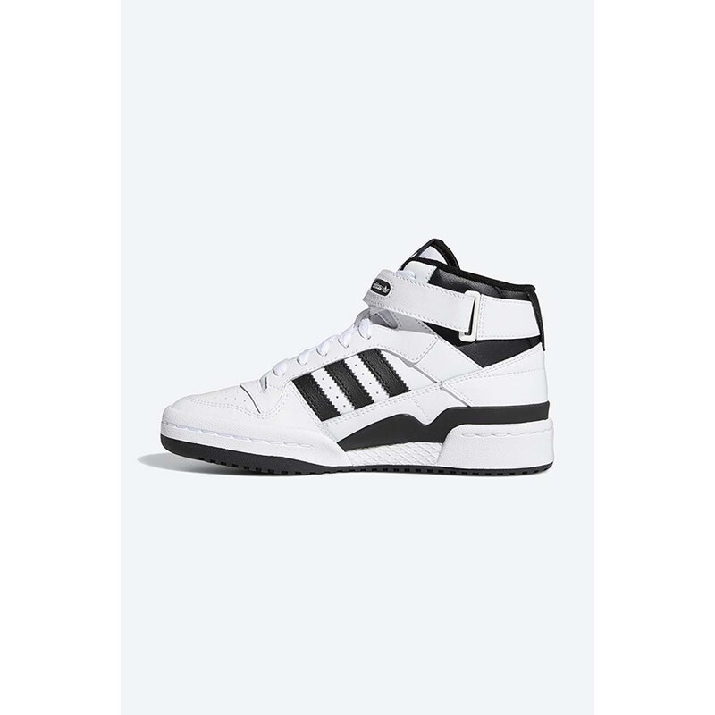 adidas Originals sneakers din piele Forum Mid J culoarea alb, FZ2083 FZ2083-white
