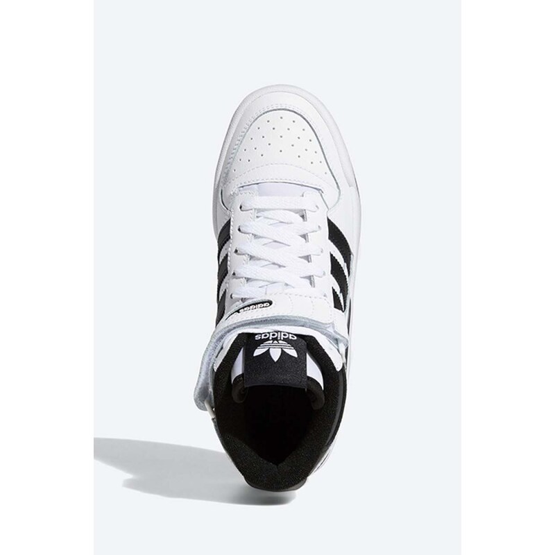 adidas Originals sneakers din piele Forum Mid J culoarea alb, FZ2083 FZ2083-white