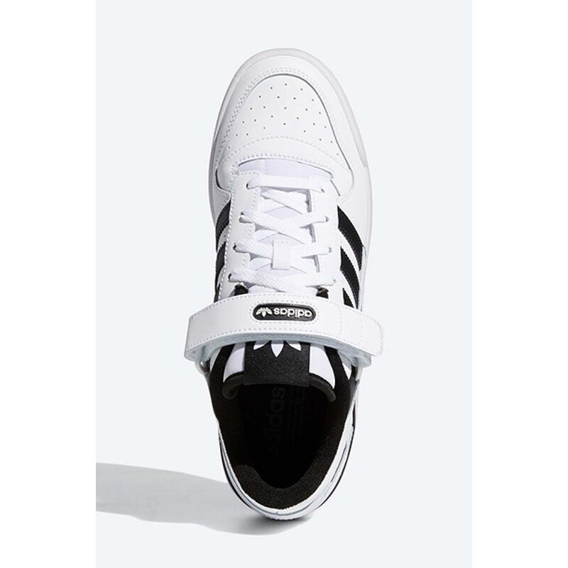 adidas Originals sneakers din piele Forum Low culoarea alb, FY7757 FY7757-white