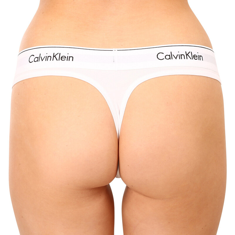 Tanga damă Calvin Klein alb (F3786E-100) XS