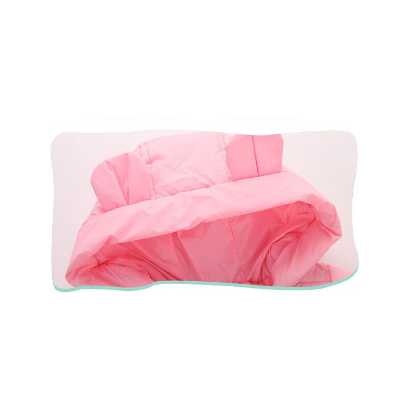 SuperBaby Combinezon roz din fas pentru fetite - Teddy