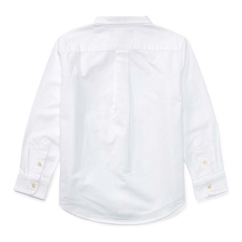 Polo Ralph Lauren camasa de bumbac pentru copii culoarea alb
