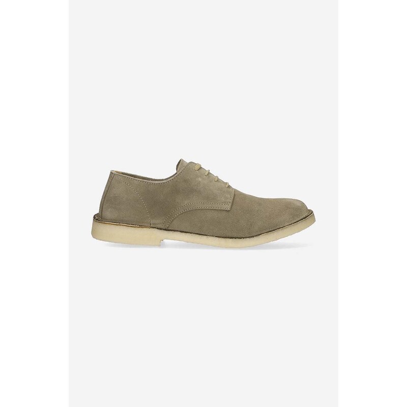 Astorflex pantofi de piele întoarsă Derby Uomo bărbați, culoarea gri COASTFLEX.001-STONE