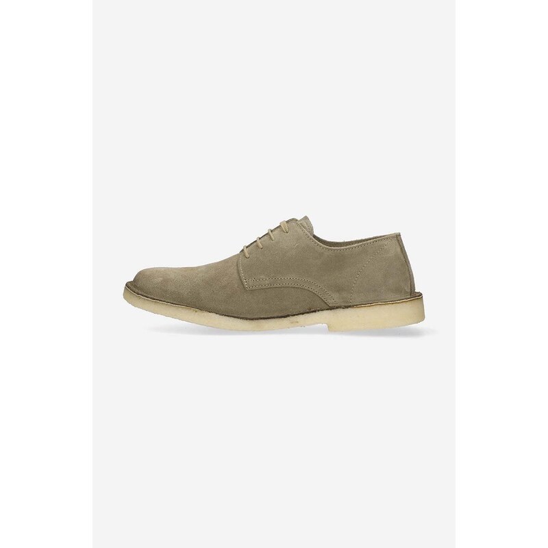 Astorflex pantofi de piele întoarsă Derby Uomo bărbați, culoarea gri COASTFLEX.001-STONE
