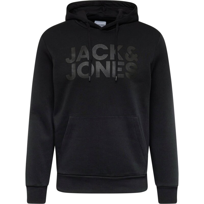 JACK & JONES Bluză de molton negru