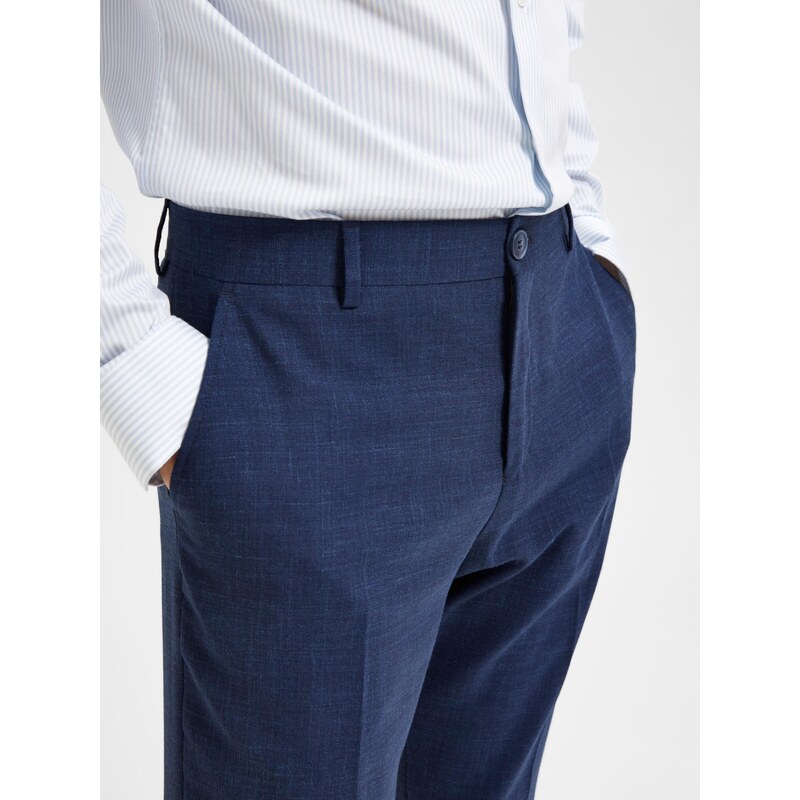 SELECTED HOMME Pantaloni cu dungă 'Oasis' bleumarin