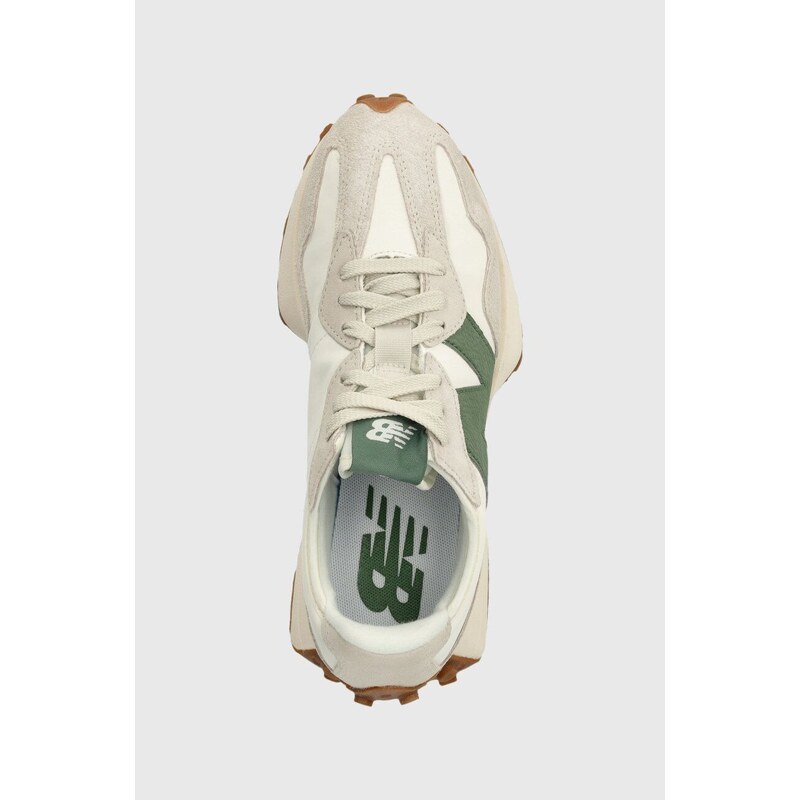 New Balance sneakers din piele U327LX culoarea alb