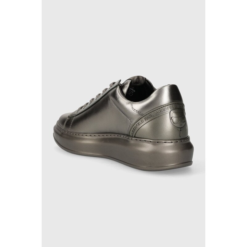 Karl Lagerfeld sneakers din piele KAPRI MENS KC culoarea argintiu, KL52575M