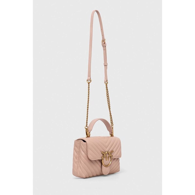 Pinko poseta de piele culoarea roz