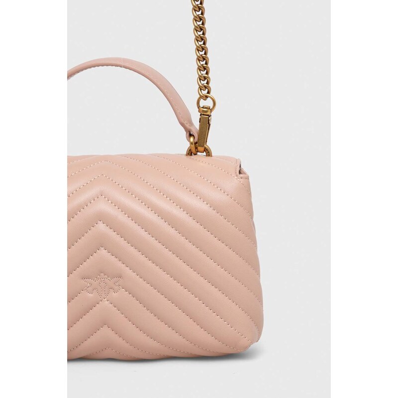 Pinko poseta de piele culoarea roz