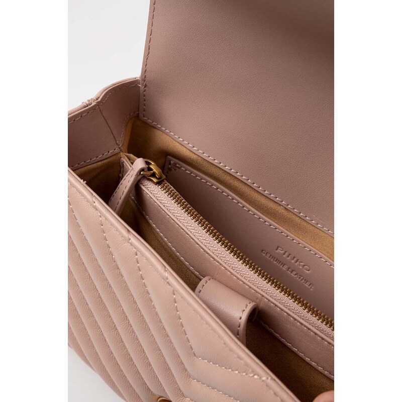 Pinko poseta de piele culoarea roz