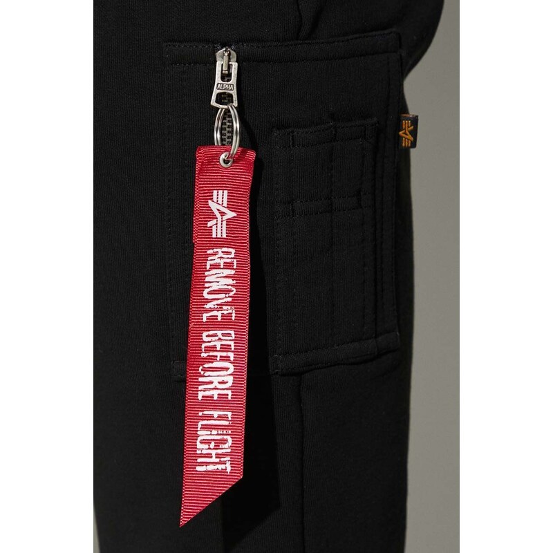 Alpha Industries pantaloni de trening NASA Cargo Sweat Jogger culoarea negru 118369.03-black