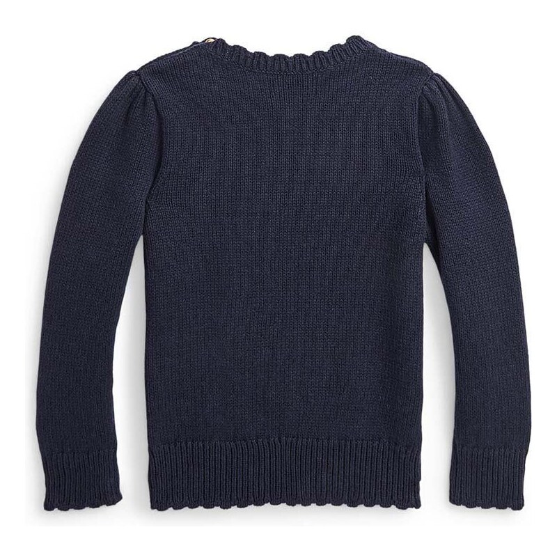 Polo Ralph Lauren pulover de bumbac pentru copii culoarea negru, light