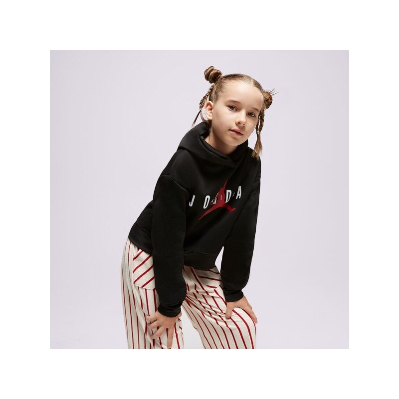 Jordan Bluză Cu Glugă Jumpman Sustainable Girl Copii Îmbrăcăminte Bluze 45B914-023 Negru
