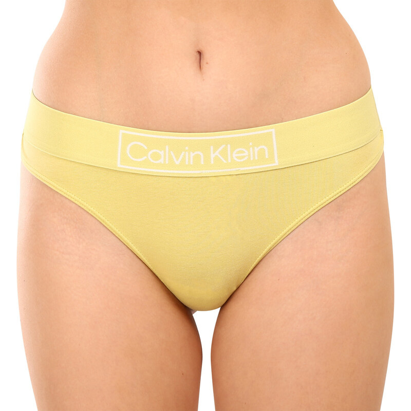 Tanga damă Calvin Klein galben (QF6774E-9LD) XS