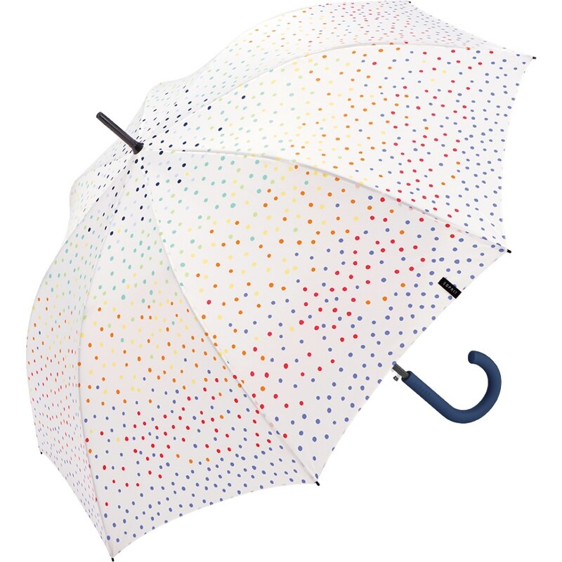 Umbrelă automată, Esprit Long AC, cu buline colorate