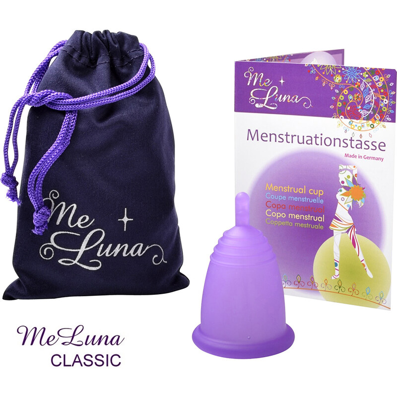 Cupa menstruală Me Luna Classic M cu tulpină mov (MELU040)