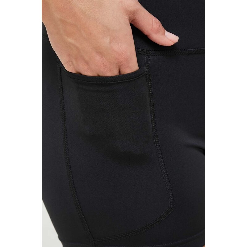 adidas TERREX pantaloni scurți sport TERREX Multi femei, culoarea negru, cu imprimeu, high waist IB1892