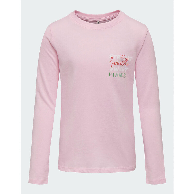 ONLY Onlbone S/S Heart Top Box Jrs – T-Shirt Donna Con Cuore