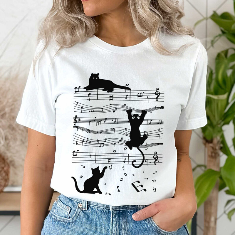 orielle Tricou Music Cat