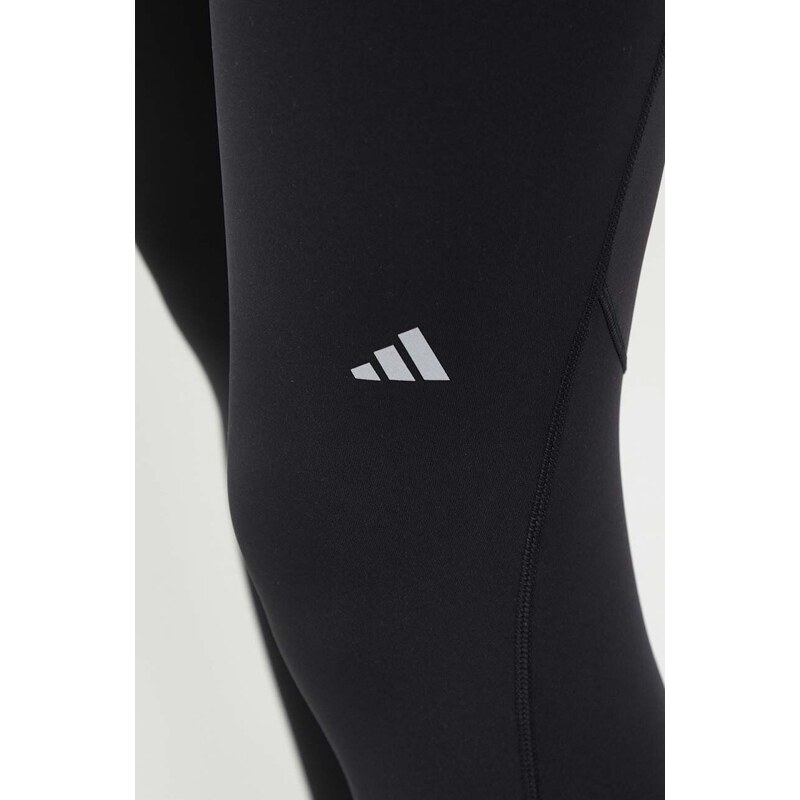 adidas Performance leggins de alergare Ultimate culoarea negru, neted