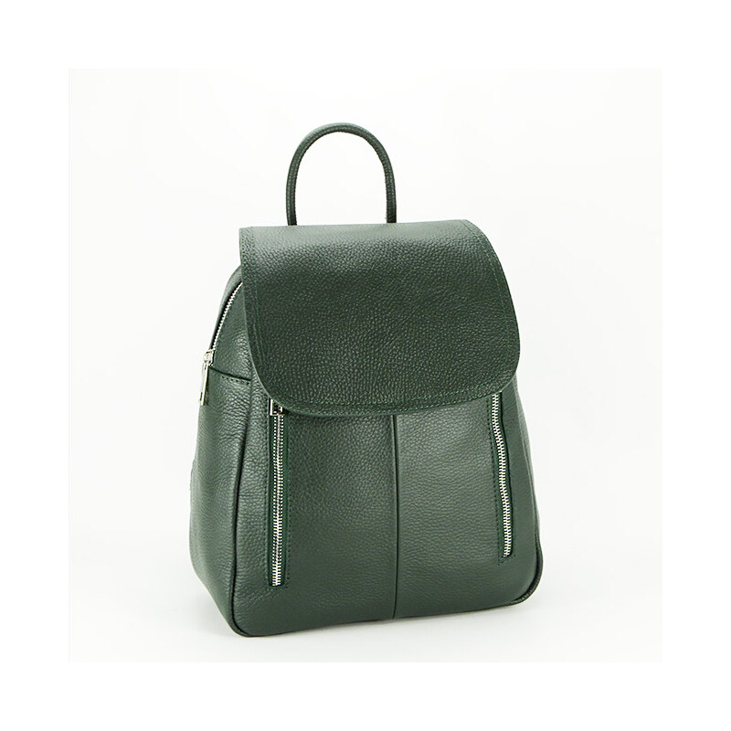Made in Italy Rucsac din piele naturala Veronica 123 Verde inchis