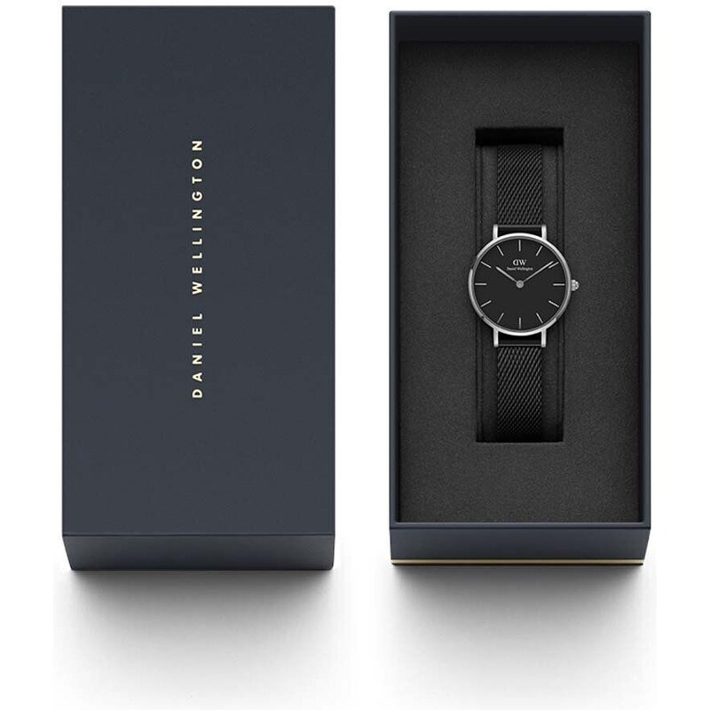 Daniel Wellington ceas Petite 36 Ashfield femei, culoarea negru