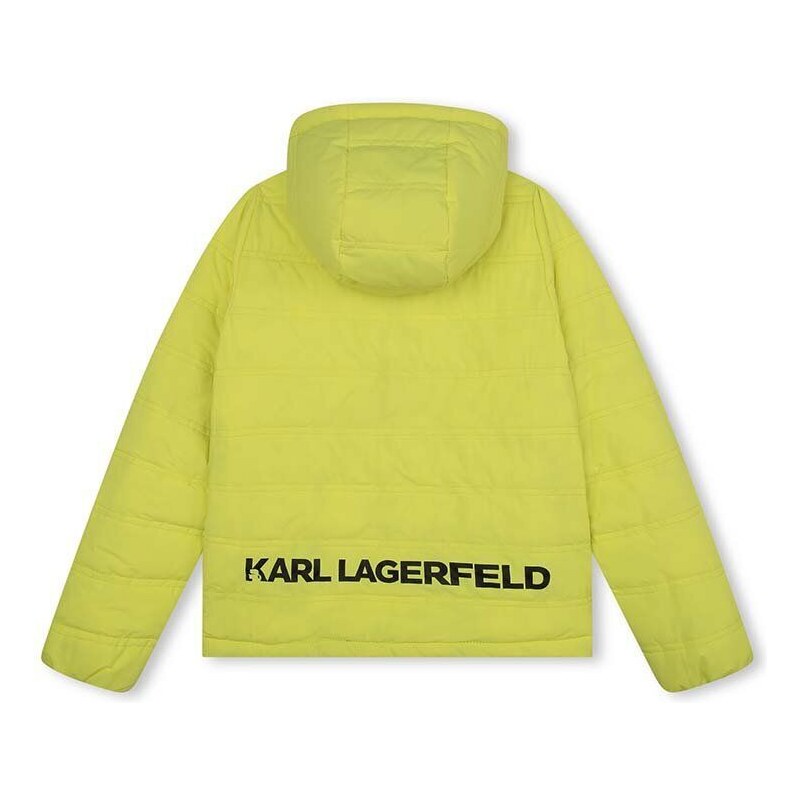 Karl Lagerfeld geaca reversibila pentru copii culoarea verde