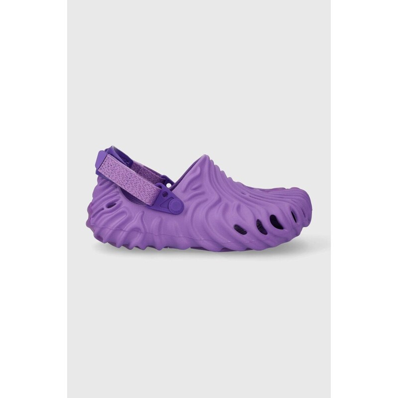 Crocs șlapi copii Salehe Bembury x The Pollex Clog culoarea violet