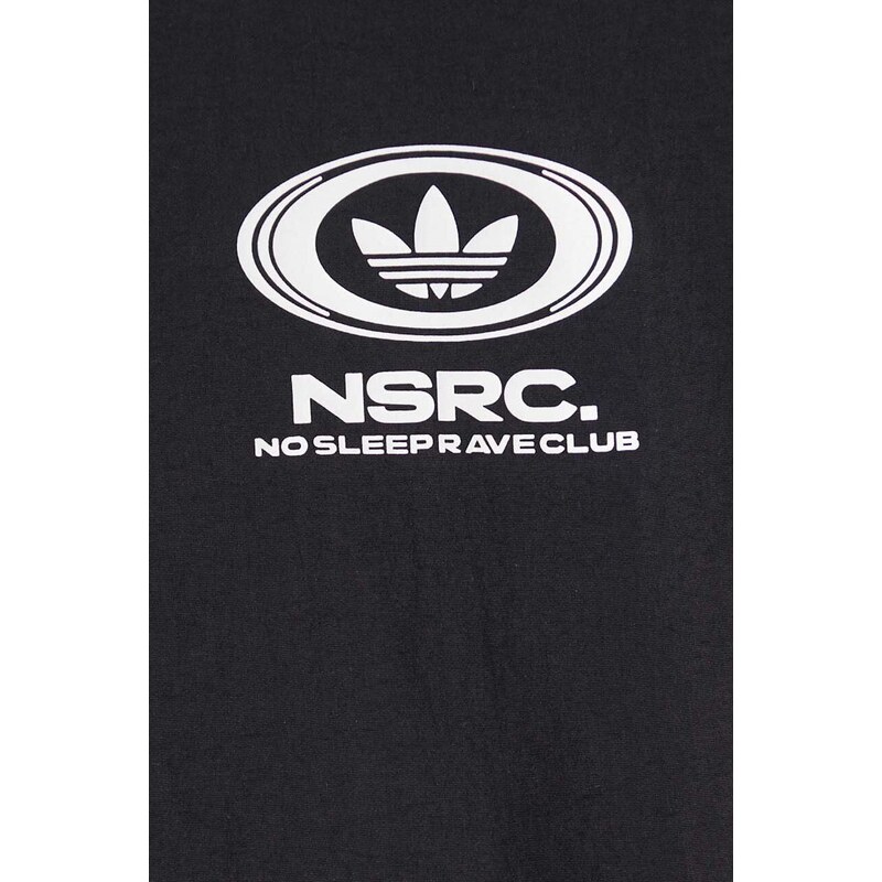 adidas Originals geacă bomber NSRC Track top culoarea: negru, de tranziție IL4969