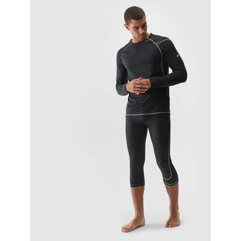 4F Lenjerie termoactivă de skitour (bluză) pentru bărbați - neagră - M
