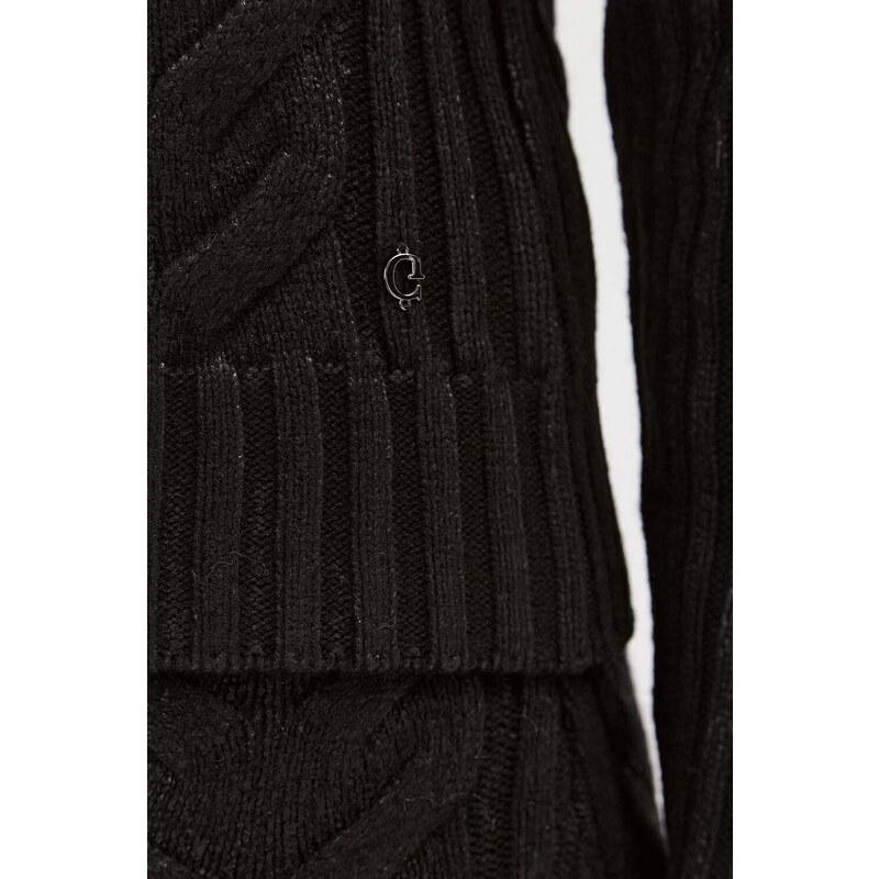 GUESS Knitwear Ls Diane Foil Swtr W3BR42Z3A50 jblk jet black a996