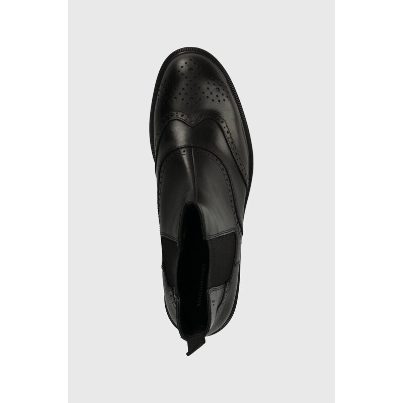 Vagabond Shoemakers ghete chelsea de piele AMINA femei, culoarea negru, cu toc plat, 5603.101.20