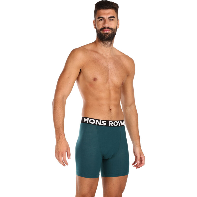 Boxeri bărbați Mons Royale merino verzi (100088-1169-300) XXL