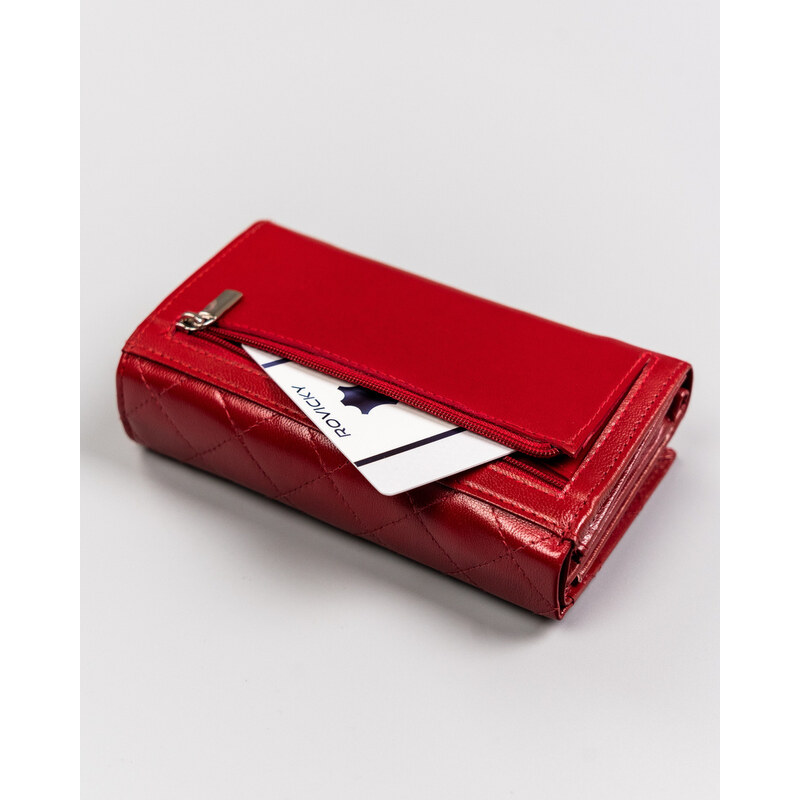 Portofel dama din piele naturala Rovicky PTR-R-RD-21-GCL-Q-3936 R