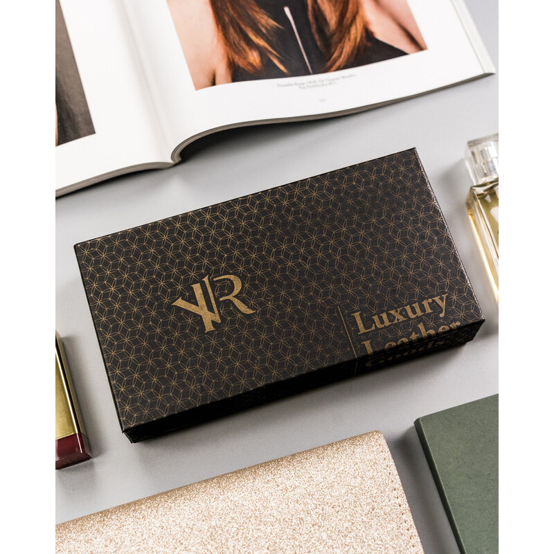 Portofel dama din piele naturala Rovicky PTR-R-RD-21-GCL-Q-3936 R