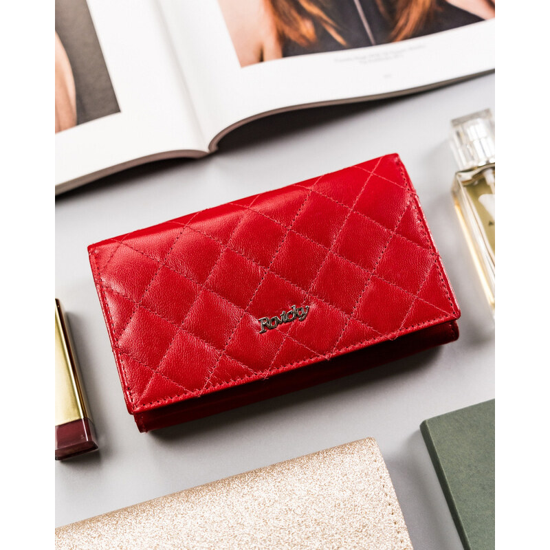 Portofel dama din piele naturala Rovicky PTR-R-RD-21-GCL-Q-3936 R