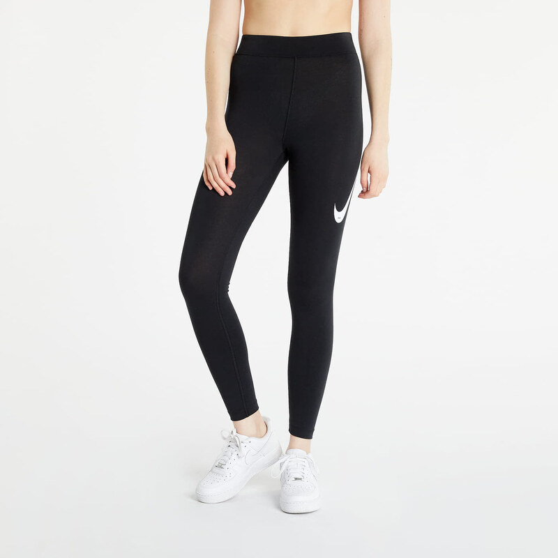 Jambiere pentru femei Nike NSW Over-Oversized High-Rise Leggings Black/ Black/ White